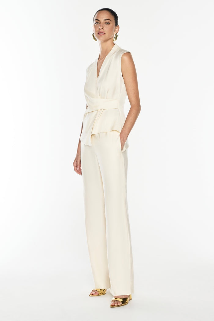 LOVE PHILOSOPHY WRAP TOP