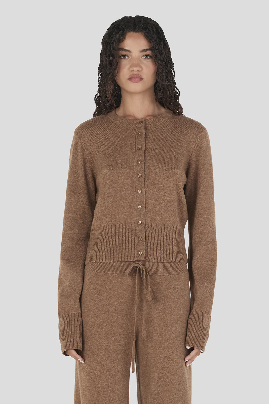 Lucielle Cashmere Cardigan - Toffee