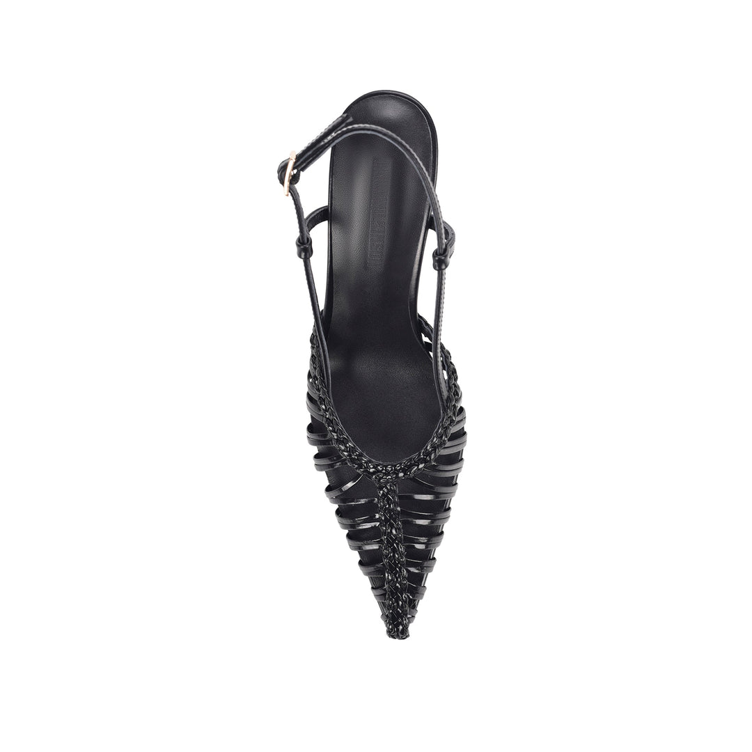 MYRTLE BRAIDED PUMP - BLACK