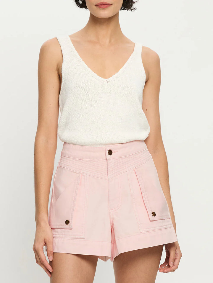 Celene Denim Short - Soft Pink