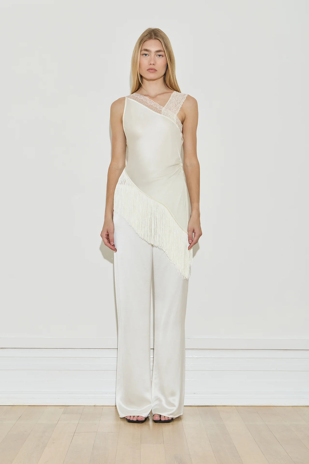 Straight Leg Pant - Cream