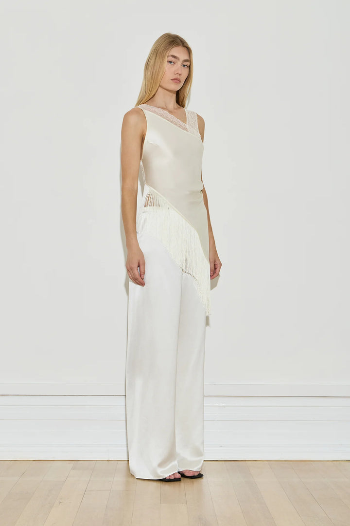 Straight Leg Pant - Cream