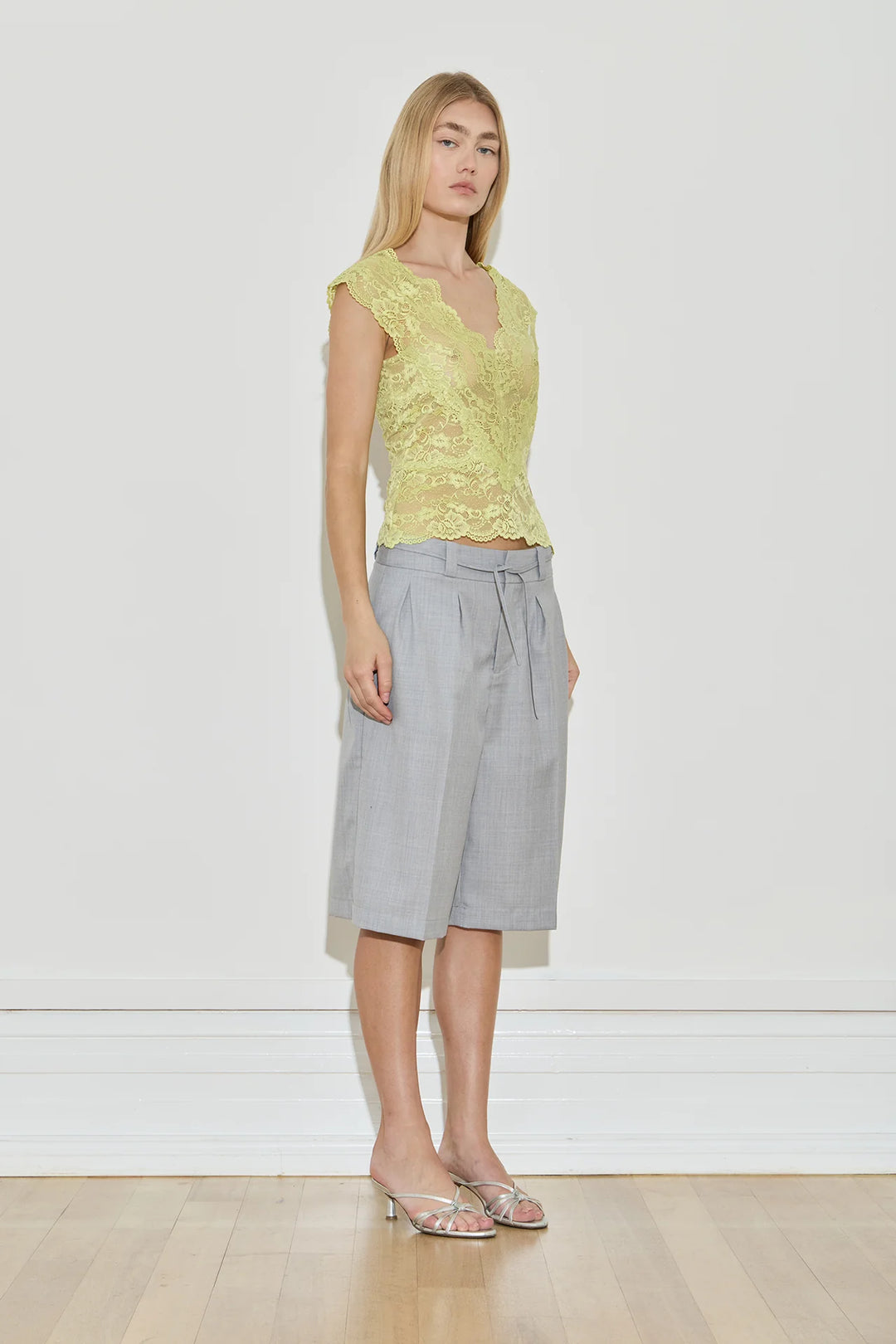 Longline Suit Short - Silver