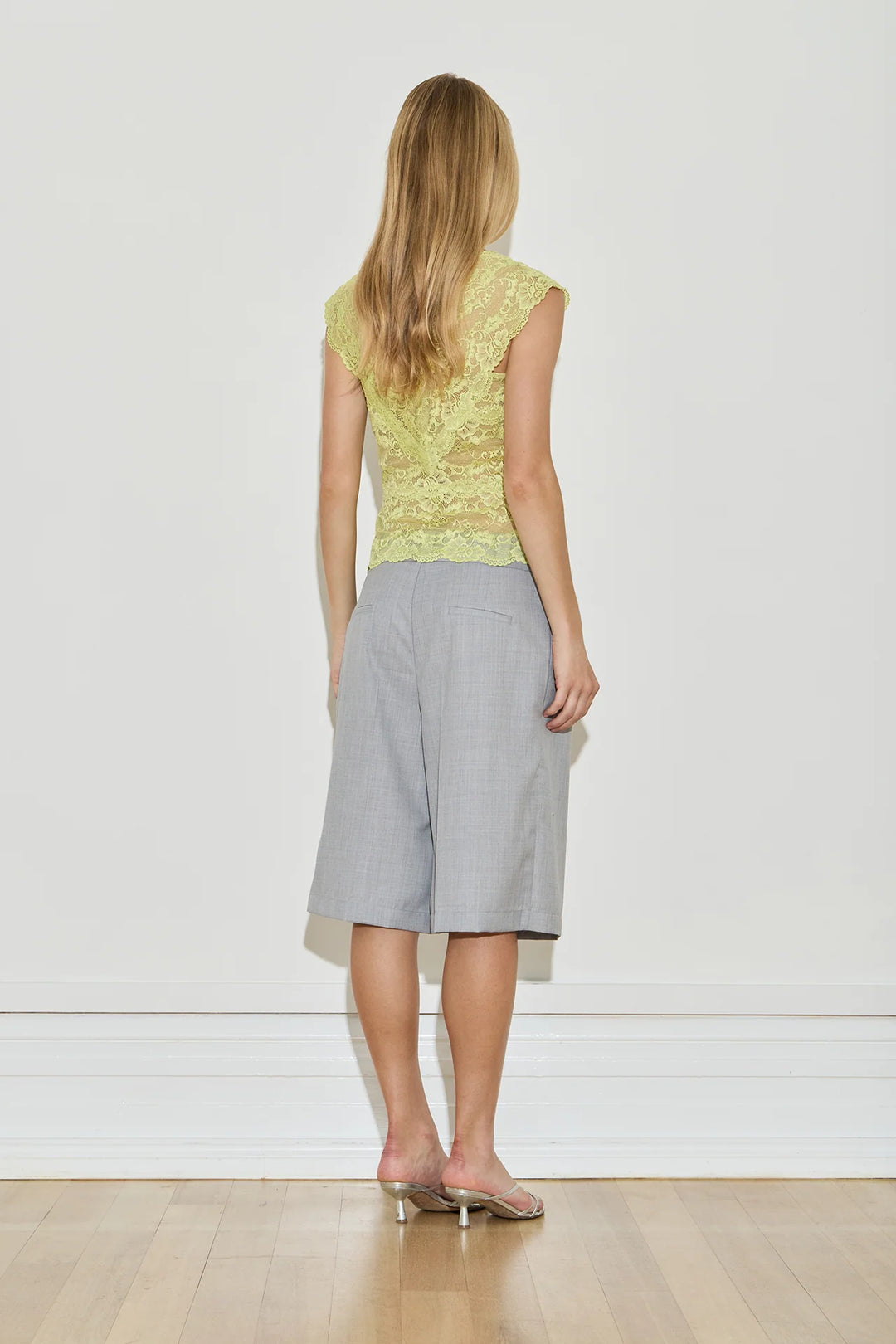 Lace Top - Chartreuse