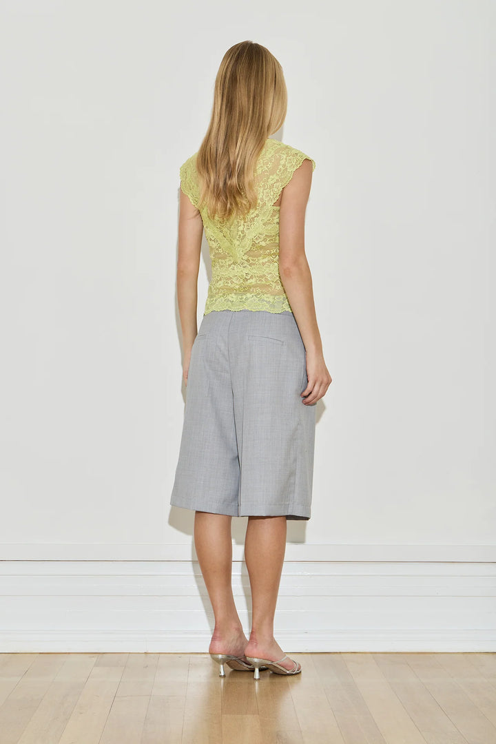 Lace Top - Chartreuse