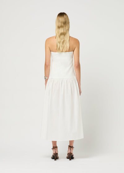 Buckle Dress - Optic White