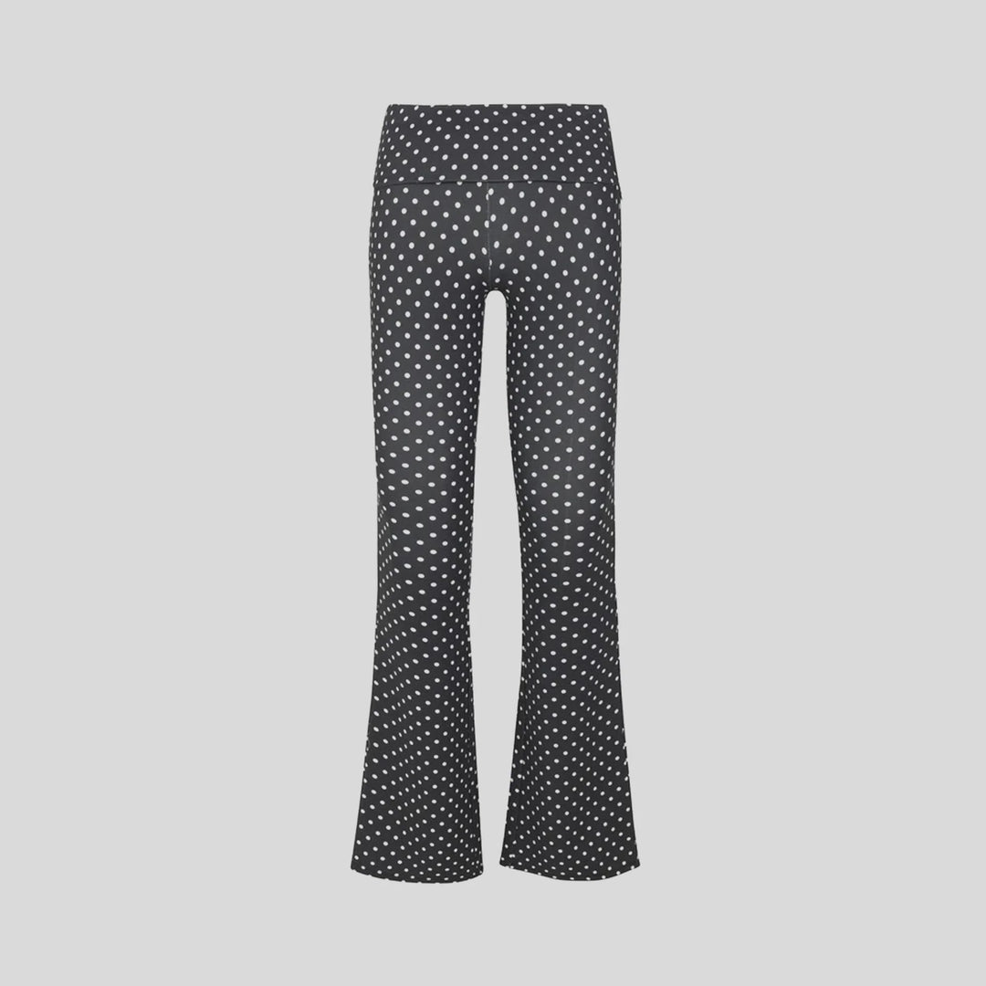 ALBA PANT - BLACK SMALL DOT