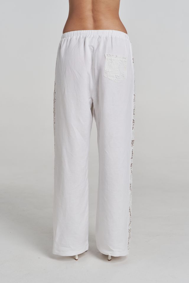 RELAXED ANGLAISE PANT - WHITE