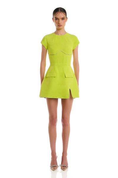 Myah Dress - Lime Green