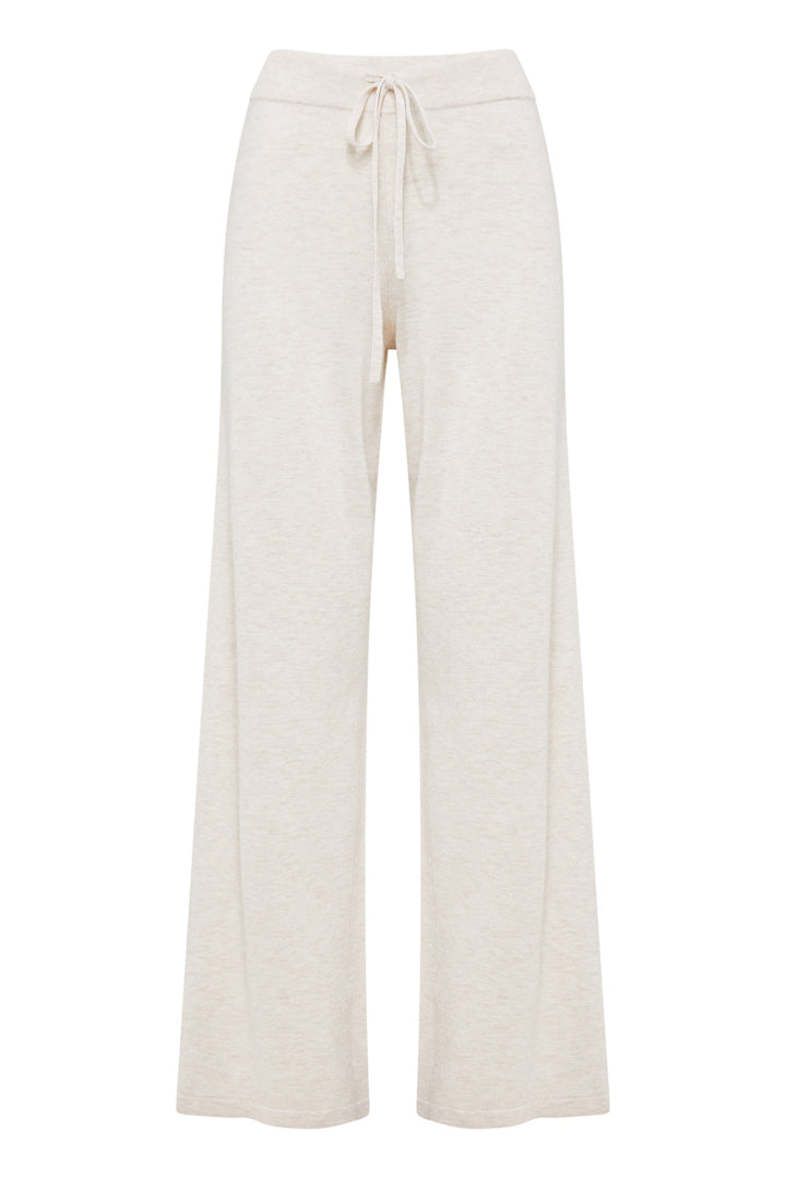 Rae Knit Pant - Cream Marle