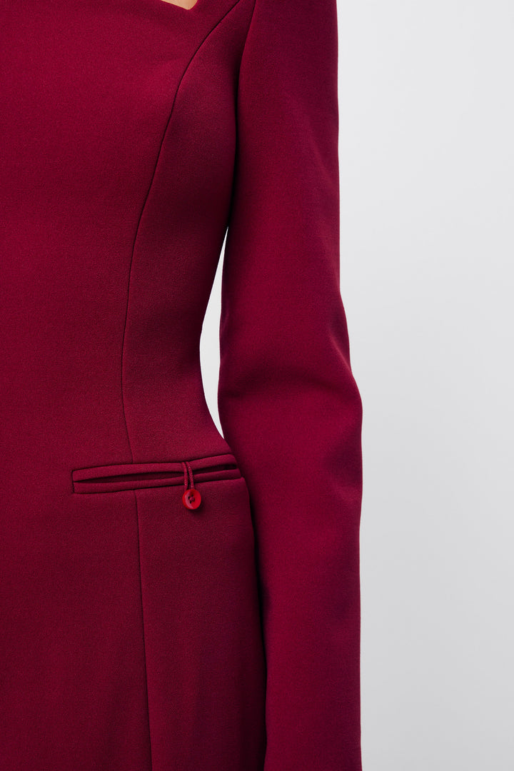 Origin Mini Dress - Crimson