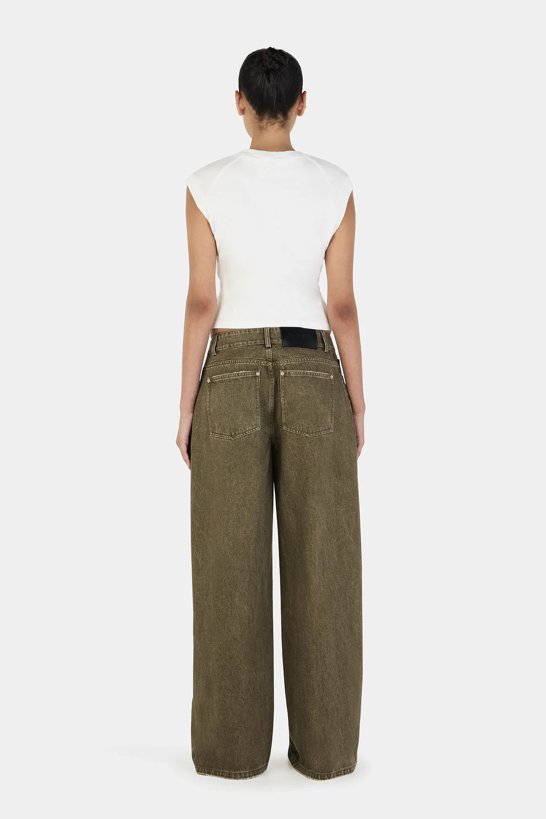 PAIGE DENIM JEANS KHAKI