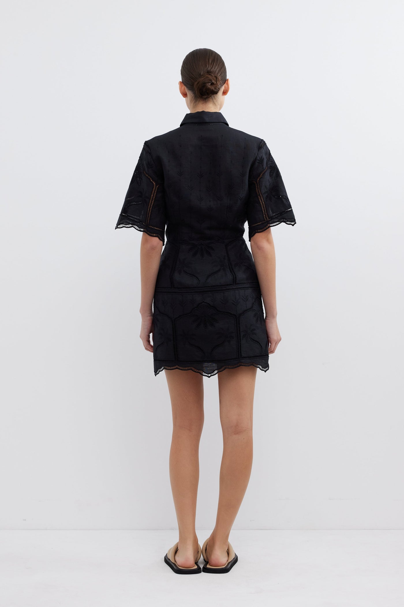 BONITA SHIRT DRESS - BLACK
