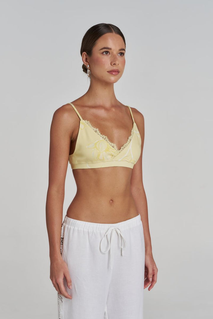 CROSS ME BRALETTE - MAGNOLIA