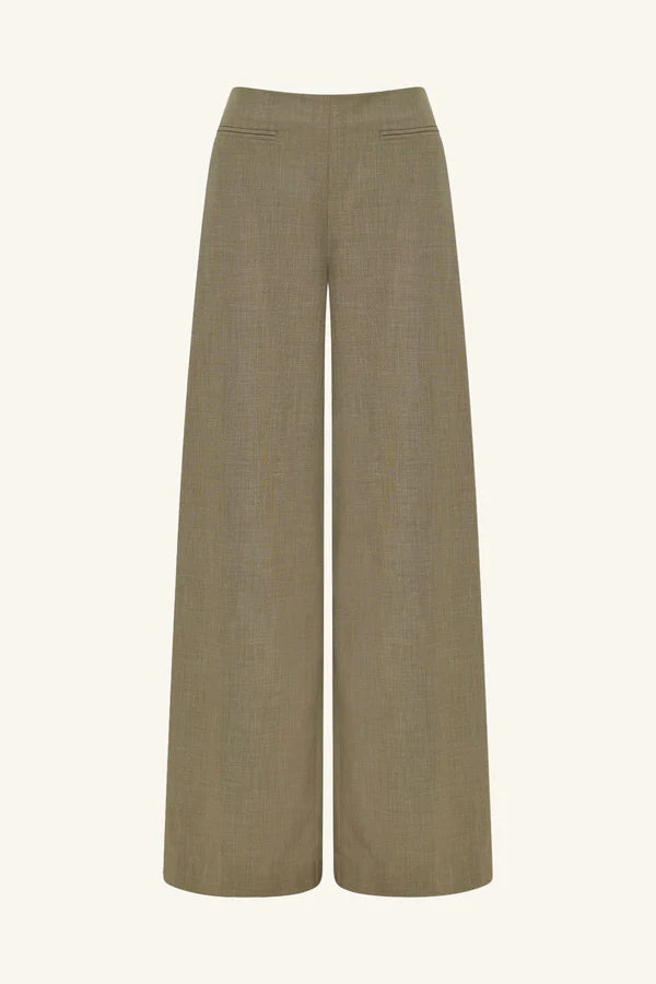 Asher Wide Leg Pant - Rock
