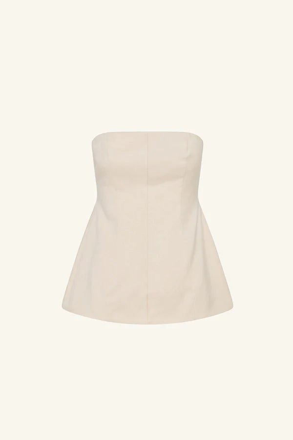 gigi strapless bustier - ecru