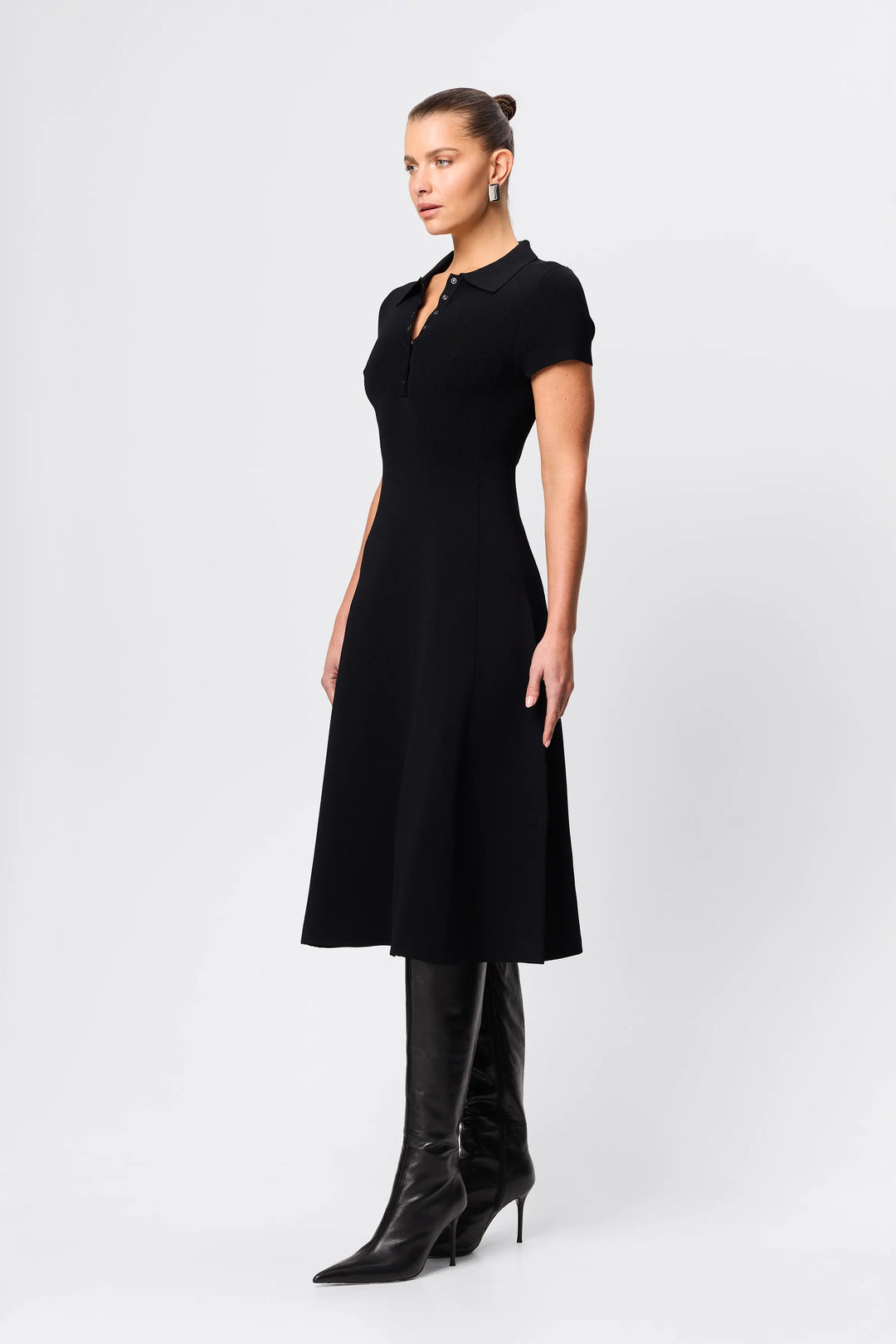 Petra Midi Dress - Black