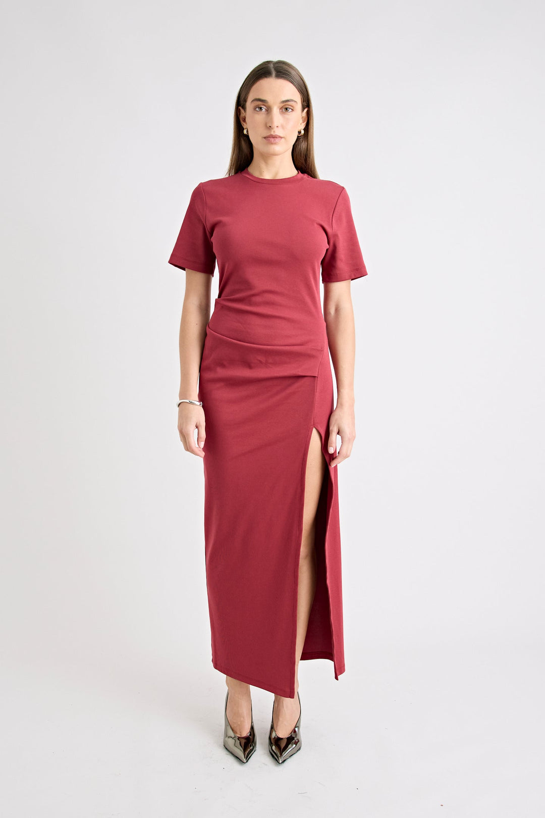 Portia Dress - Cherry