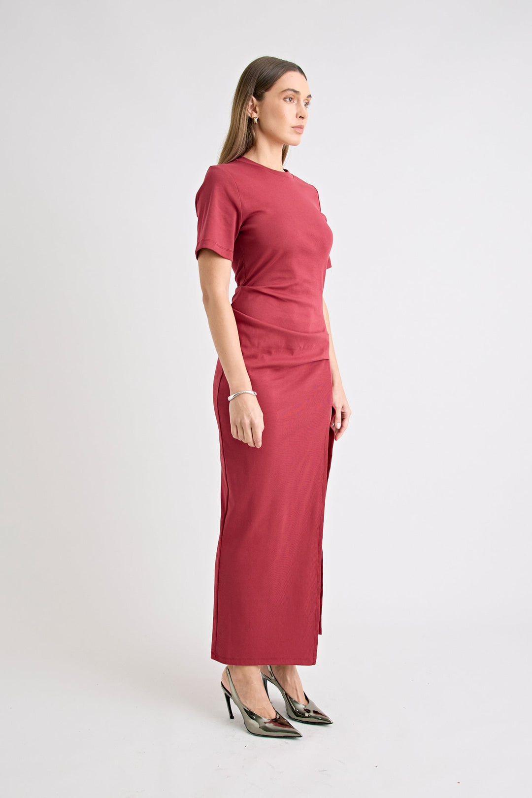 Portia Dress - Cherry