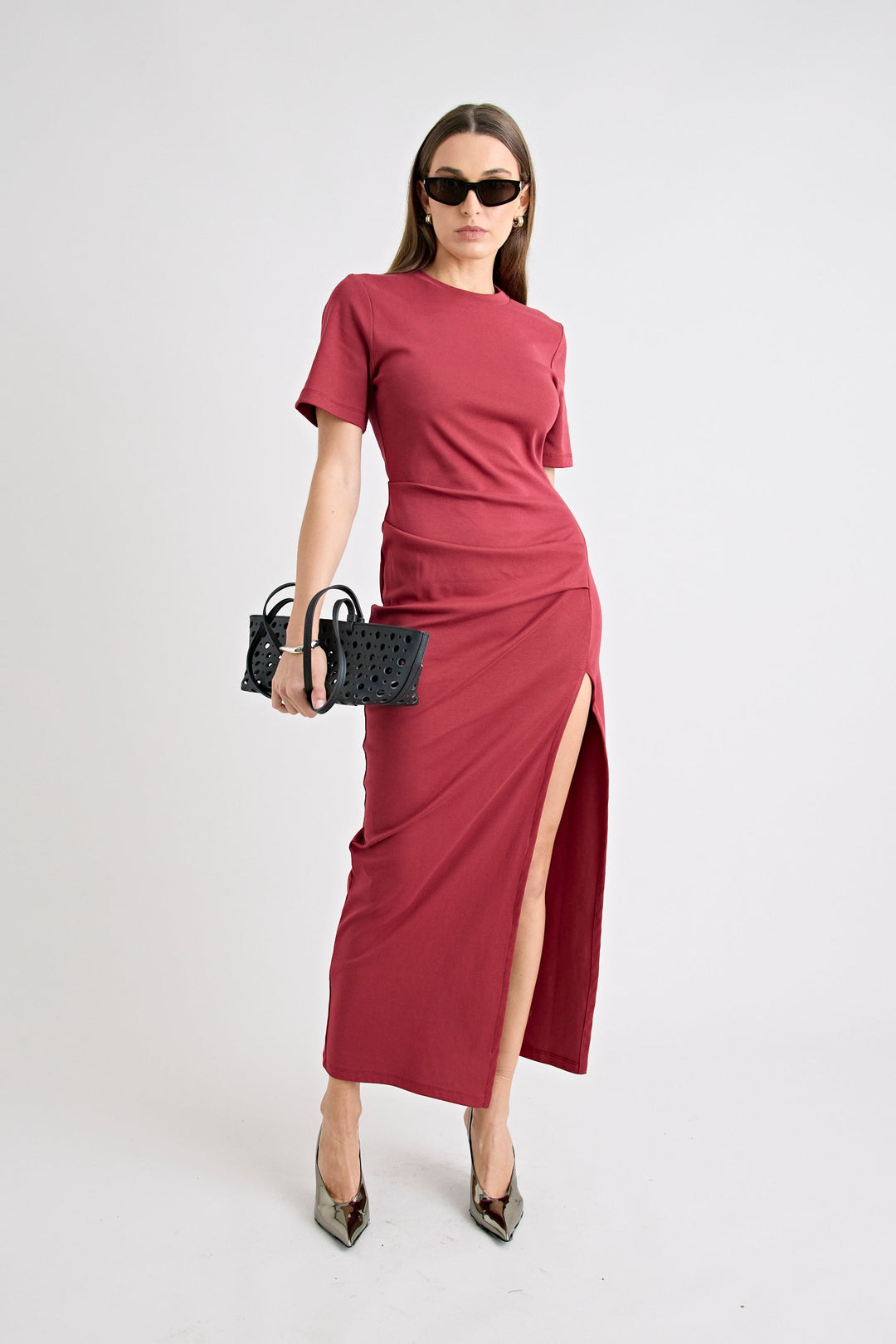 Portia Dress - Cherry