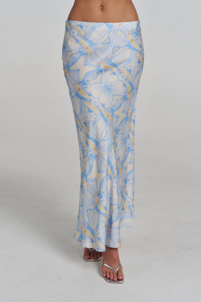 SLIP SKIRT - ORCHID PRISM