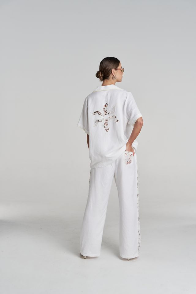 SS ANGLAISE SHIRT - WHITE