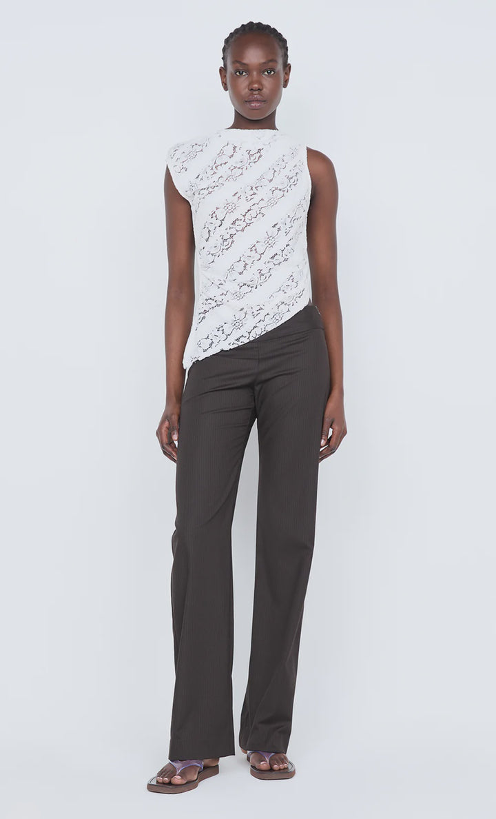 Henrietta Asym Top - White