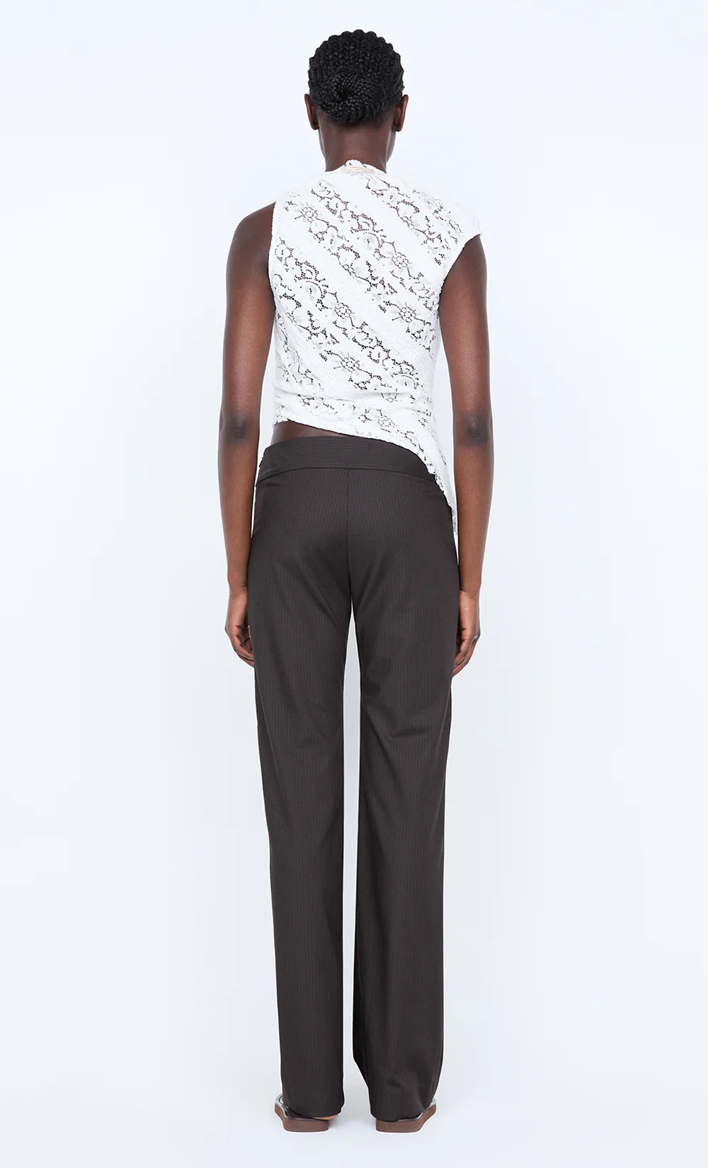 Henrietta Asym Top - White