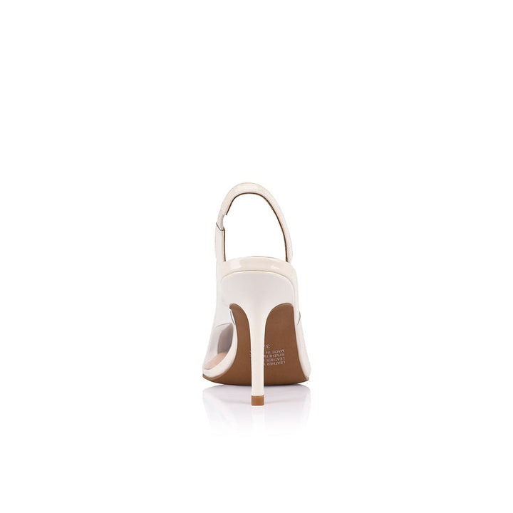 Remi Pump Vinylite & Ivory Patent Leather