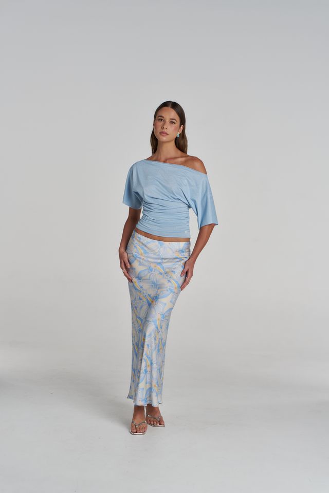 SLIP SKIRT - ORCHID PRISM