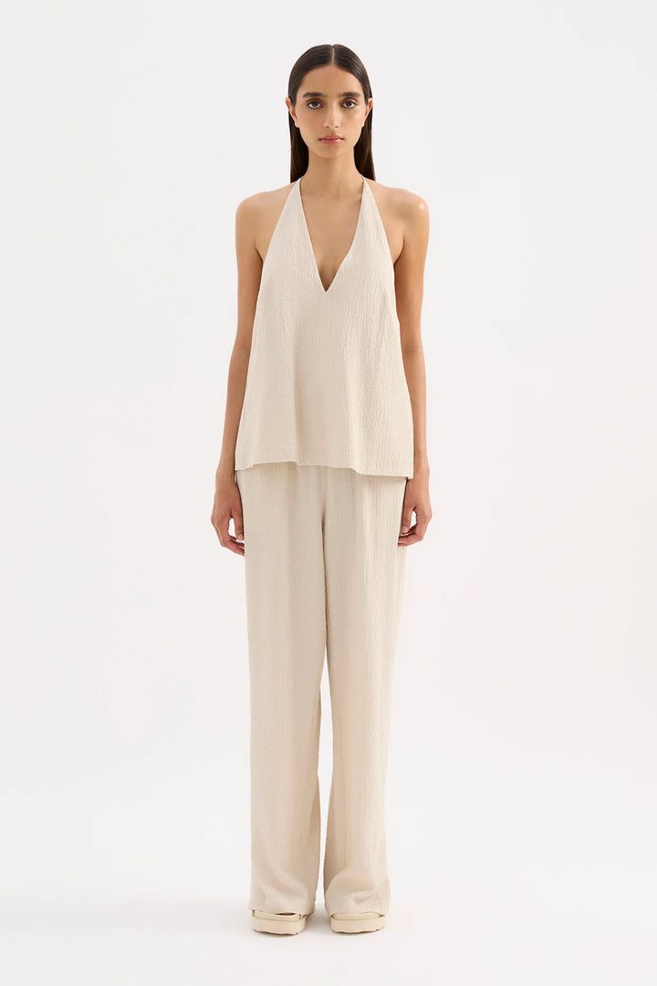 Palma Halter Top - Cream