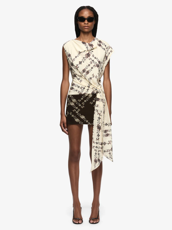 Myah Mini Dress - Geo Vine Floral
