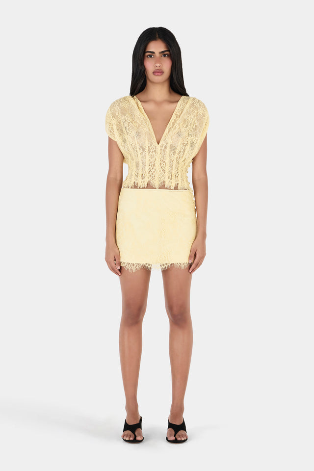 Ruby Lace Top - Butter