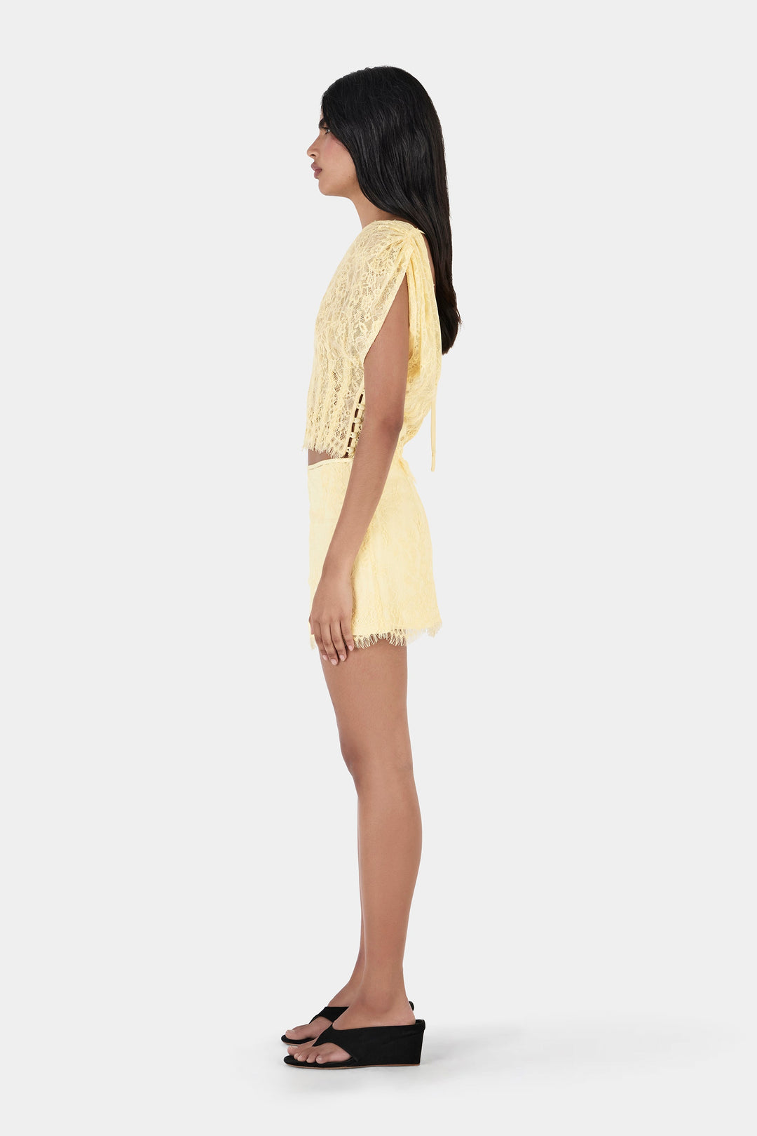Yasmin Lace Skirt - Butter