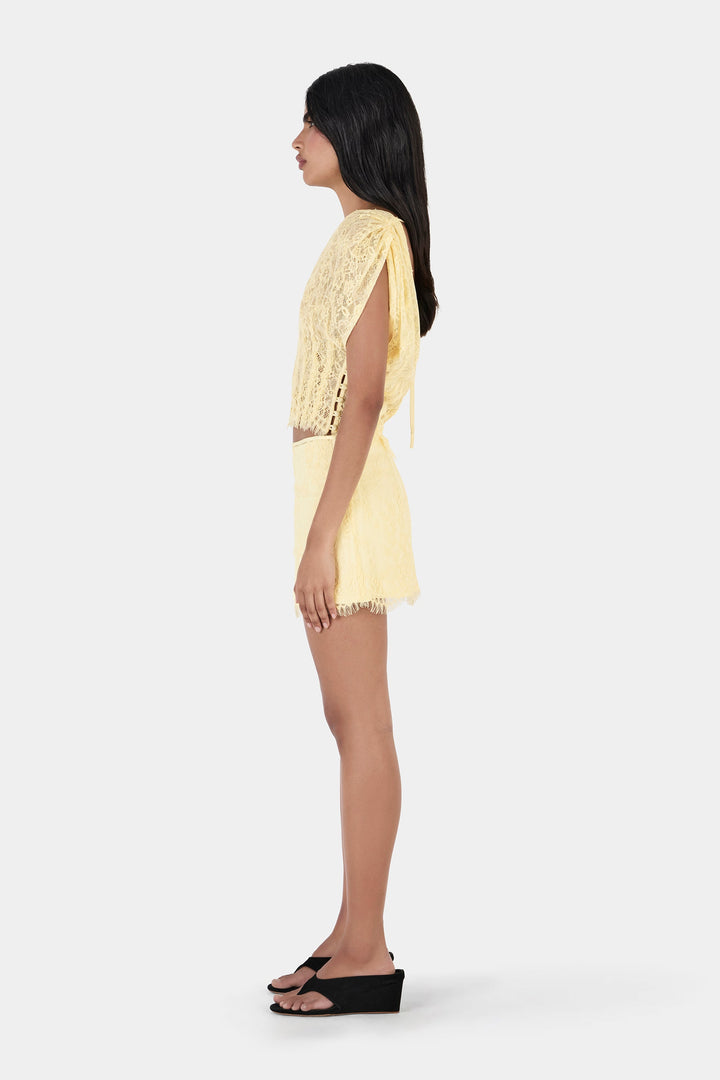 Yasmin Lace Skirt - Butter