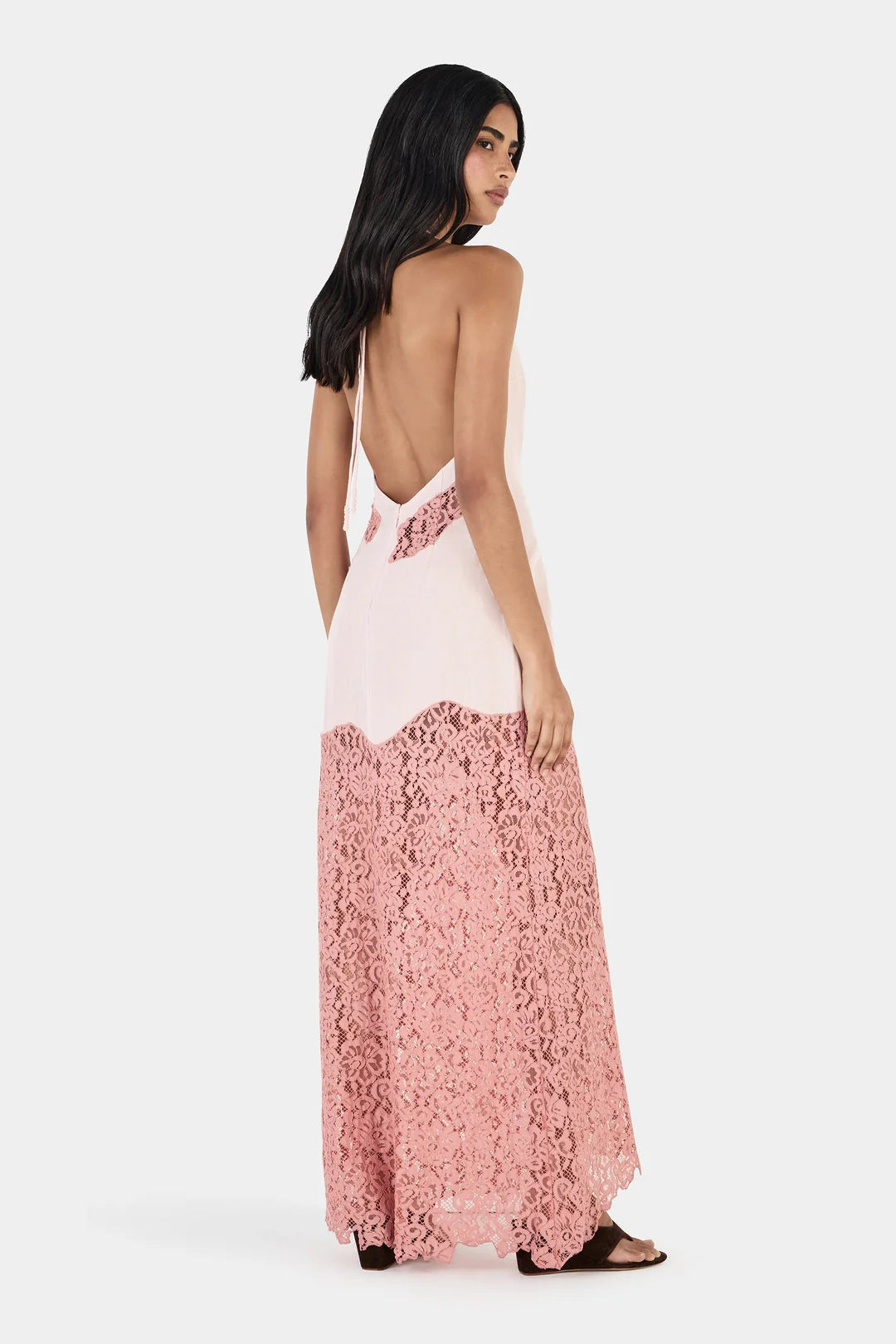 Crosby Maxi Dress - Pink Two Tone