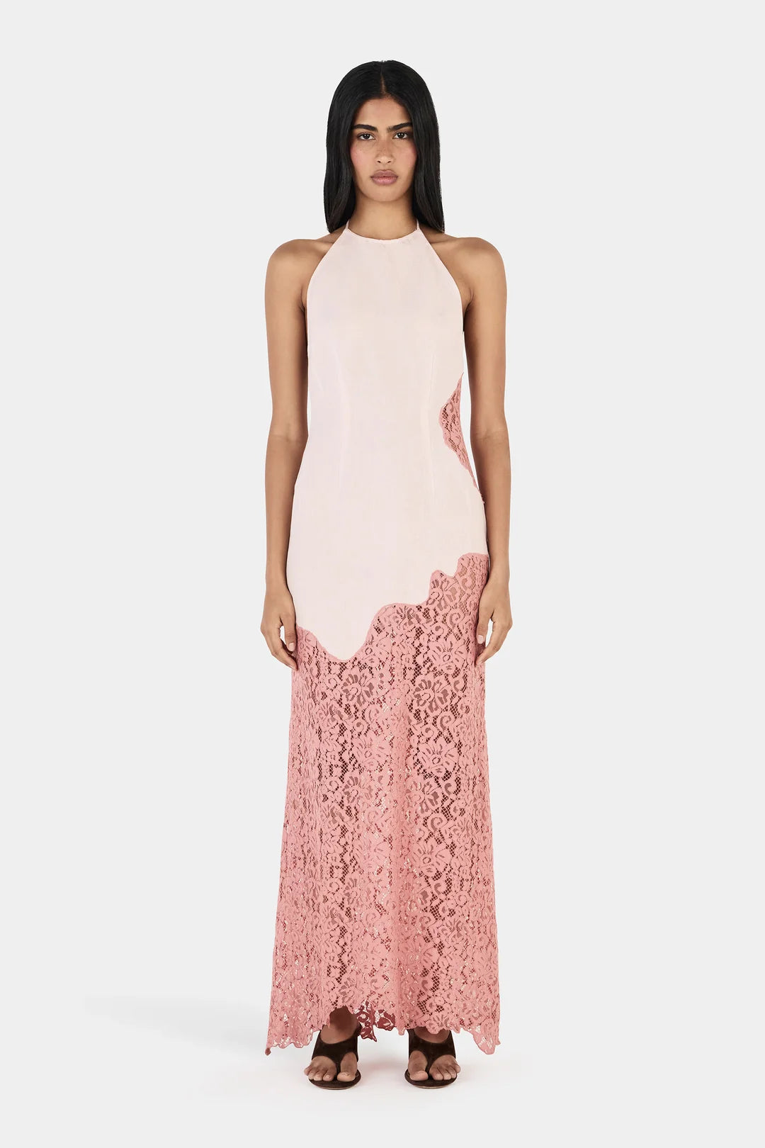 Crosby Maxi Dress - Pink Two Tone