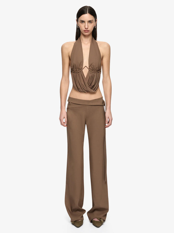 MIKA BELT PANT - TAUPE