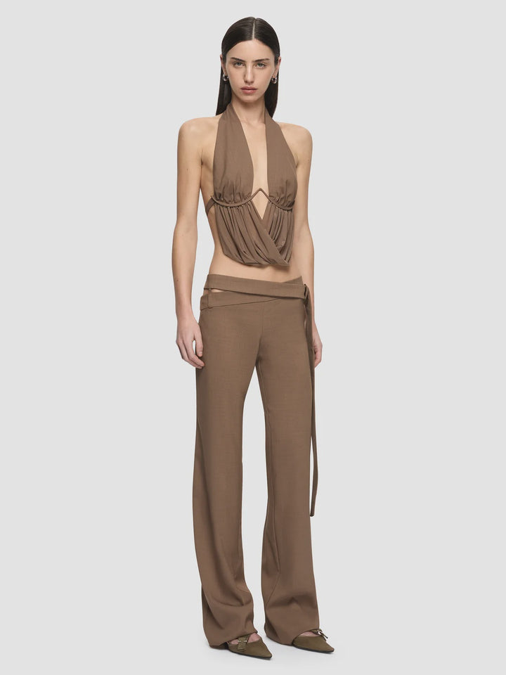 MIKA BELT PANT - TAUPE