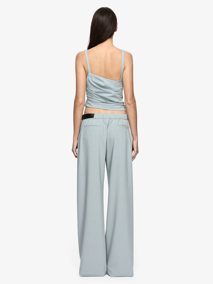 SELINA ASYM TOP - STONE BLUE