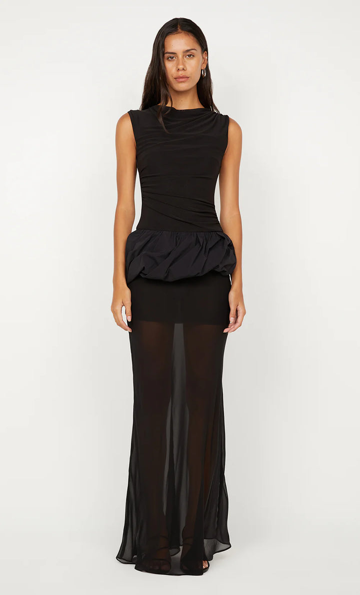 Ida Baubble Maxi Dress- Black