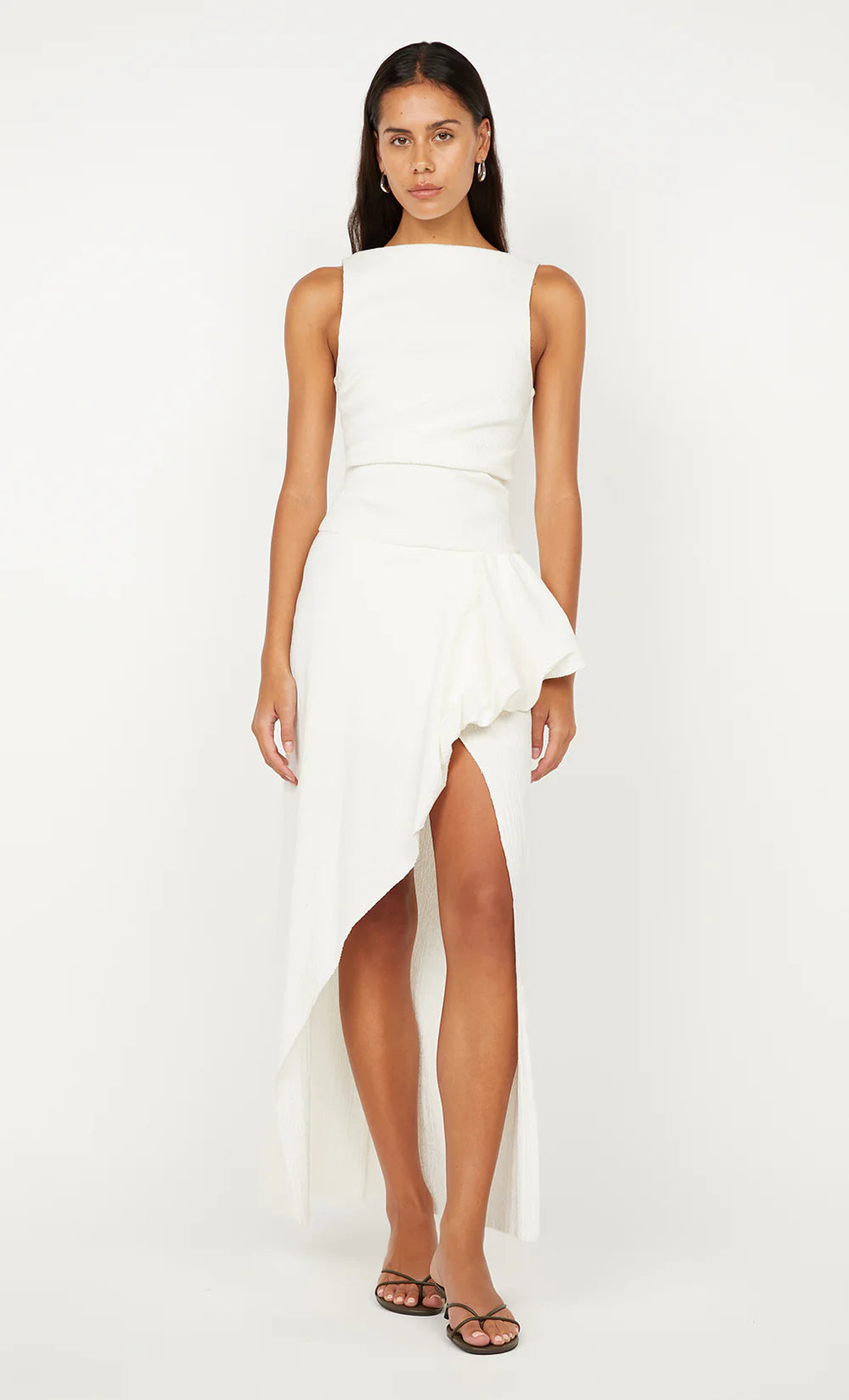 Rowena Asym Dress - White