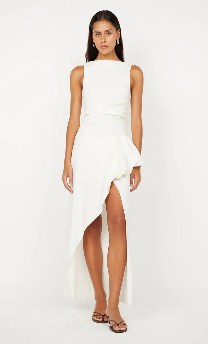 Rowena Asym Dress - White