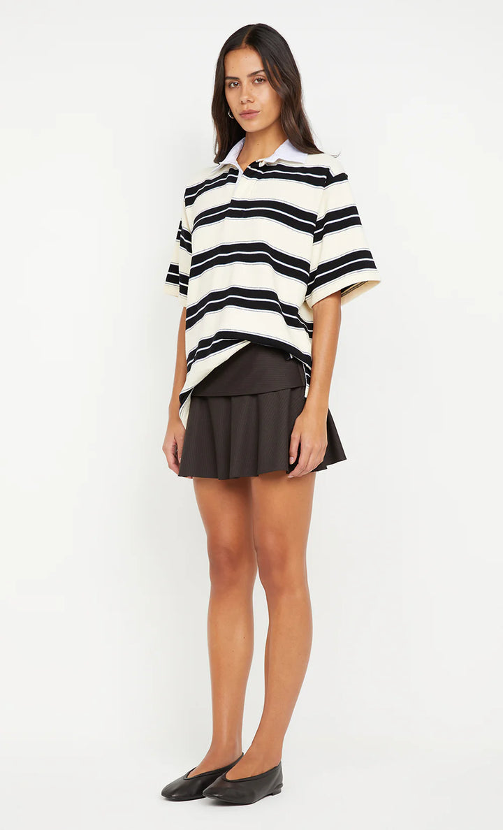 Kylo Jersey Tee - Ink/ Ivory Stripe