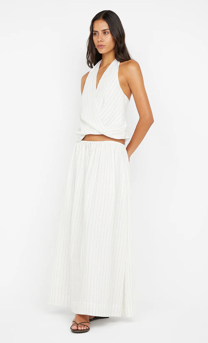 Saski Halter Top - White