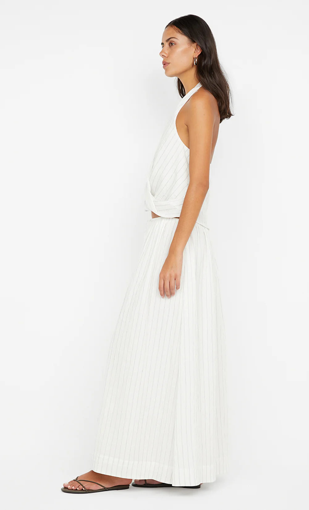 Saski Halter Top - White