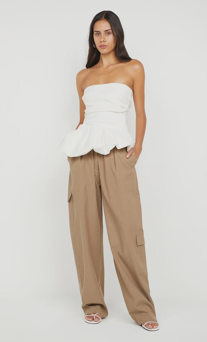 Rowena Strapless Top - White