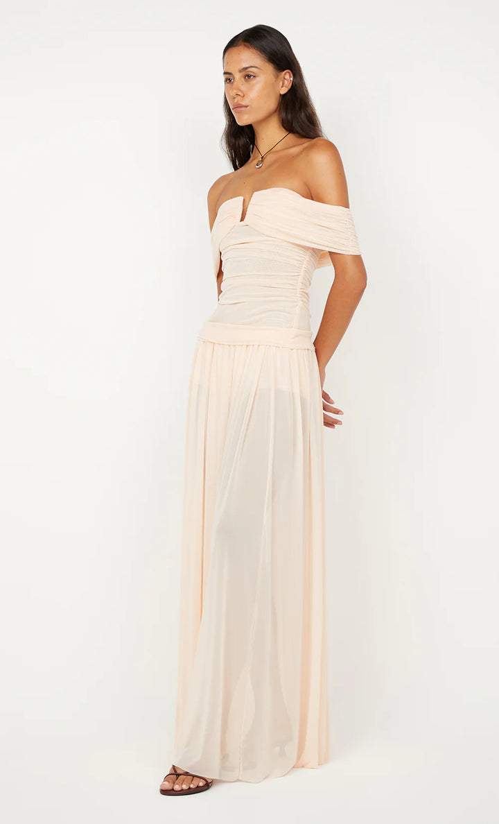 Camille OffShoulder Top - Peach