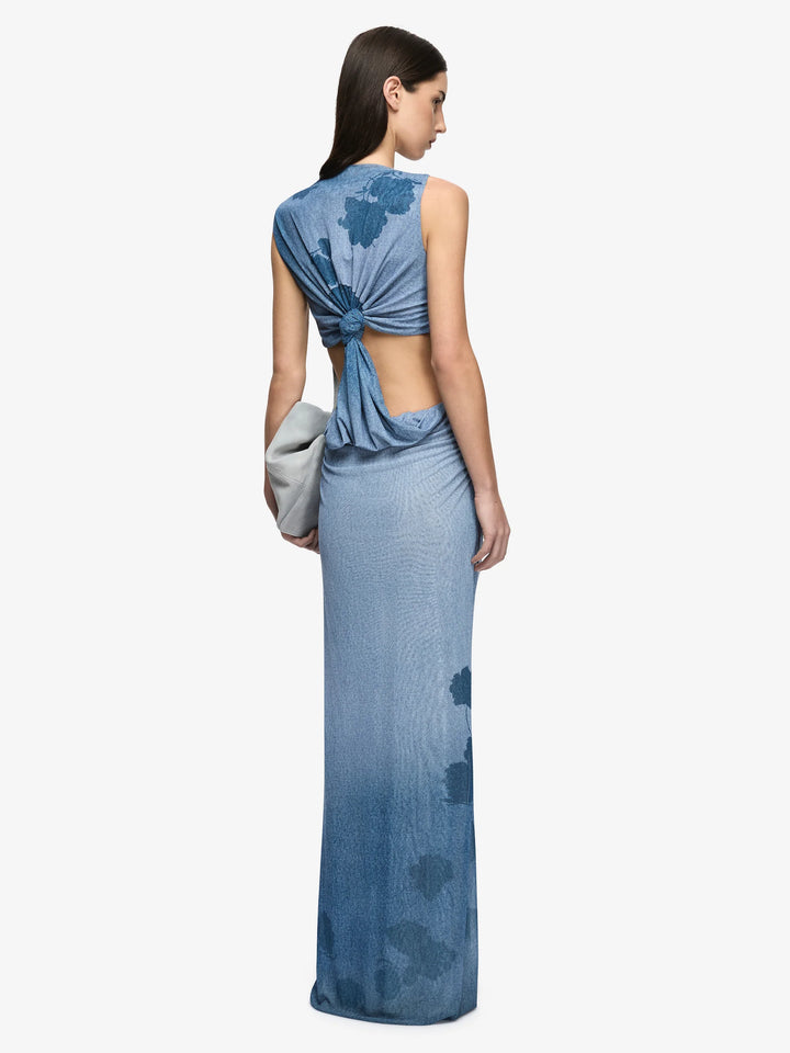 Musa Maxi Dress - Denim Floral