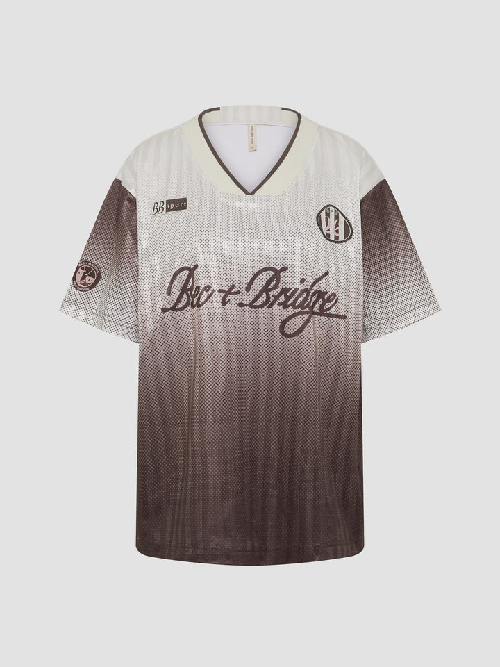 ZELIA JERSEY T-SHIRT - BITTER CHOC OMBRE